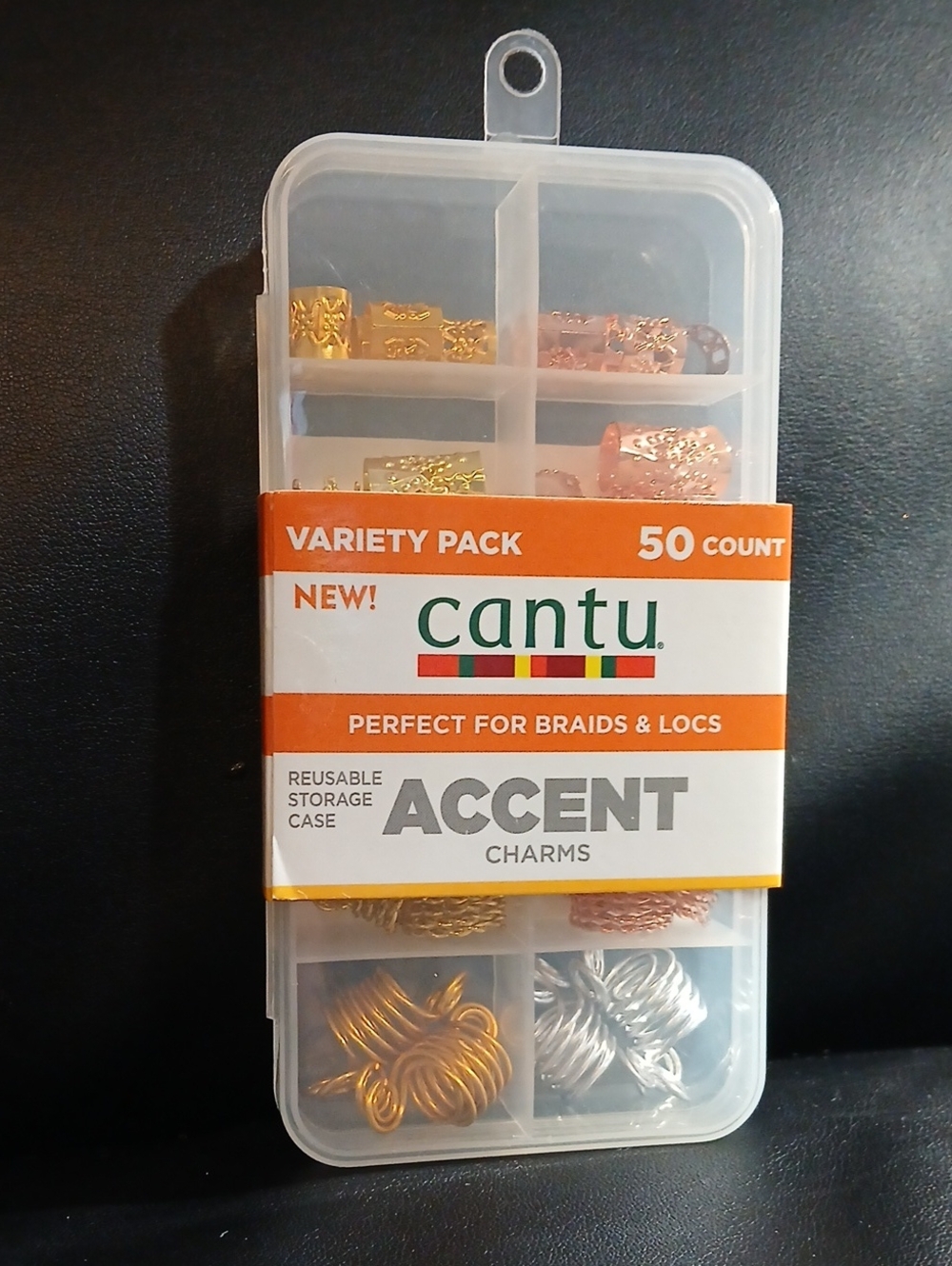 Cantu Accent Charms Variety Pack — Gold & Silver Braids and Locs Accents